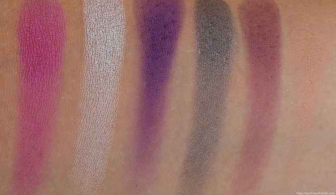Makeup Revolution Constellation Palette Swatches Row 3